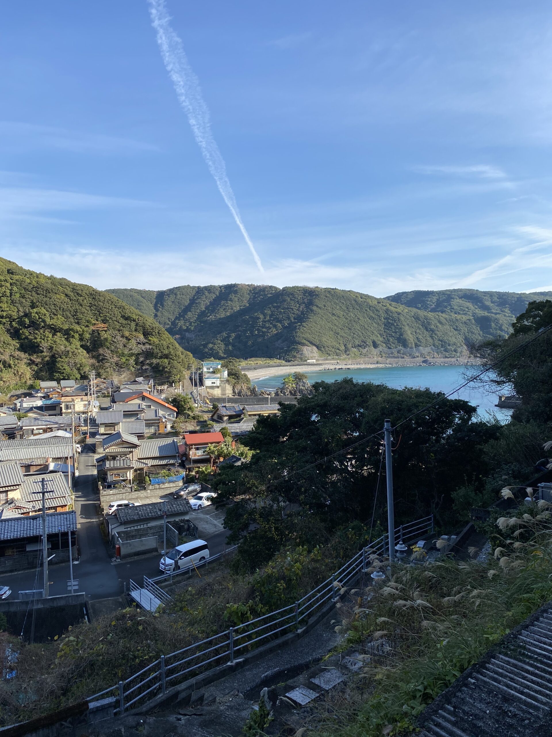 大浦の上から撮った風景